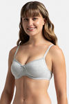 Jockey Padded Non Wired Medium Coverage T-Shirt Bra - Steel Grey Melange — thumbnail 2